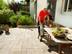 Photo client : Travertin Medium SELECT et couple sur la terrasse