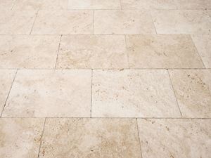 Vue d'ensemble - dalles de terrasse en travertin Medium Select 