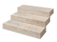 Blocs marches en travertin Medium Select avec fond vide