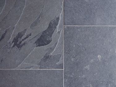 Les carreaux d'ardoise Mustang posés vus d'en haut