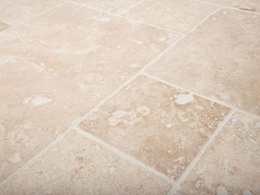 La structure typique du travertin Ivory Cream