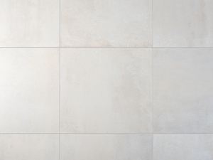 Un look moderne et sobre pour l'intérieur Vue de haut sur les carreaux effet béton Pure Sand