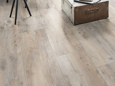 Le carrelage imitation parquet Canada Lake avec malle