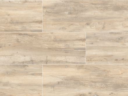 Le carrelage en grès cérame imitation bois Canada Sky vu de haut