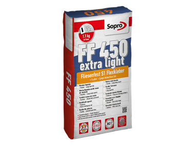 Un sac mortier-colle flexible