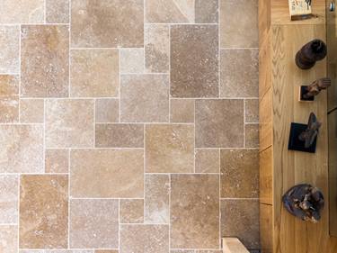 Travertin Opus Romain 4 Formats Carreaux En Pierre Naturelle
