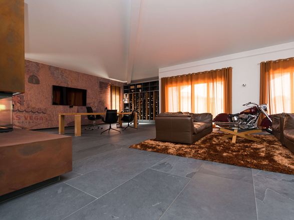 Séjour moderne en ardoise