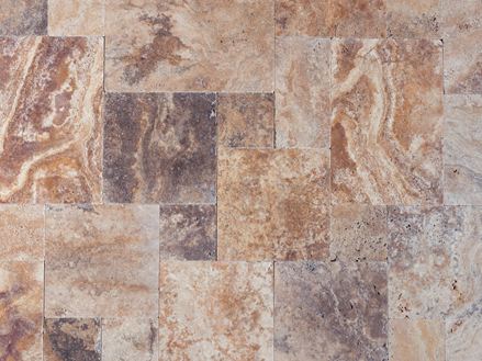 Travertin Scabas-Terrasse von oben