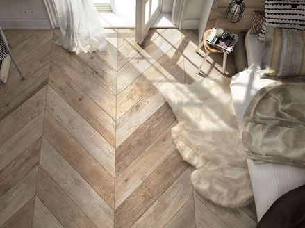 Mirage Noon Daylight im Fischgraetenmuster verlegt Copyright Mirage