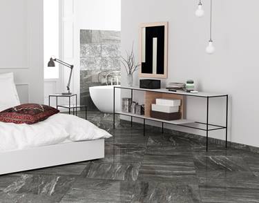 Carrelage Dolomit Black Effet Pierre Stonenaturelle